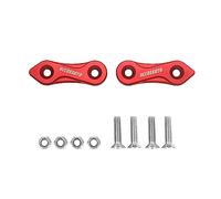 Coppia tappi coprifori specchietti Accossato rosso per Suzuki Sv 650 S dal 2000 al 2006 (CC 650)