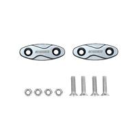 Coppia tappi coprifori specchietti Accossato titanio per Honda Cb R250 R dal 2011 al 2014 (CC 250)
