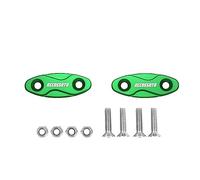 Coppia tappi coprifori specchietti Accossato verde per Honda Vtr 1000 F dal 2001 al 2005 (CC 1000)