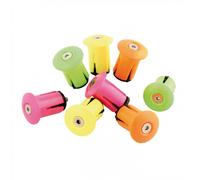 Coppia Tappi Manopole Velo ABS Verde Fluo Diametro 25.5mm per Bicicletta