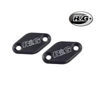 COPPIA TAPPI SPECCHI NERO R&G PER KAWASAKI ZX-6R 2013-2024