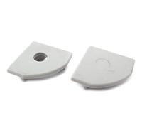 Coppia Tappi, Tappini Termine Per Chiusure Profilo Barra Alluminio Angolare