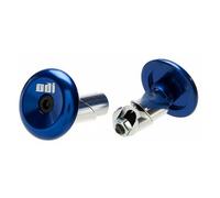 coppia tappi terminali manopole mtb in alluminio blu 129000007 Odi manopole