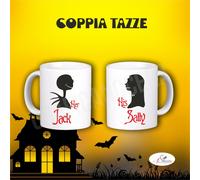 Coppia Tazze cucina MUG il suo Jack la sua Sally Lui e Lei Halloween idea regalo