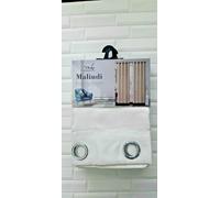 Coppia tenda arredo 2 pannelli con borchie mis. 140x280 cm a telo semi oscurante