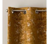 COPPIA TENDA CONFEZIONATA IN VELLUTO RIAD LINEA ORO 2 PANNELLI CON BORCHIE