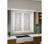 Coppia tende a pannello per finestra e porta | Larghezza 45/60/90 cm | Tessuto stampato effetto pennellate | Lunghezza personalizzata | 2 varianti: beige e grigio | Art. Ilaria - Grigio 45x240 cm