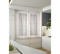 Coppia tende a pannello per finestra e porta | Larghezza 45/60/90 cm | Tessuto stampato effetto pennellate | Lunghezza personalizzata | 2 varianti: beige e grigio | Art. Ilaria - Beige 45x150 cm