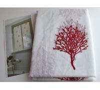 COPPIA TENDINA CONFEZIONATA PER VETRI MISURA CM 60X230 ART. VALENCIA -ROSSO-