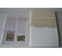 COPPIA TENDINA CONFEZIONATA X VETRI ROMANTIC MOLLY ROSSO CM 60X230