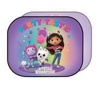 Tataway Coppia Tendine Laterali Auto Gabby Party 44×35 cm - Parasole per Finestrini, Protezione dal Sole e dal Calore, Design Colorato e Divertente per Bambini