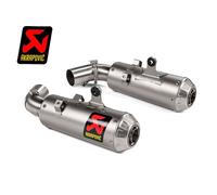 COPPIA TERMINALI AKRAPOVIC TITANIO PER DUCATI HYPERMOTARD 950 / SP 2019-2024