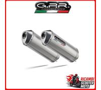 COPPIA TERMINALI CON RACCORDI APRILIA PEGASO STRADA 650 2005-2011 Satinox A.32.S