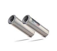 G.P.R. Scarico Slip-On M3 Inox Dual per Ducati 996 S 1998-2001 Omologato Argento