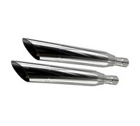 Coppia Terminali di Scarico GPR Slash Inox Omol Harley Sportster 1200 2004 2009