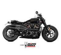 COPPIA TERMINALI HR-1 INOX NERO CARBONIO MIVV PER HARLEY DAVIDSON SPORTSTER 125