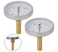 Coppia Termometri Bimetallici per Misurazione Temperatura in Grigliate e Riscald