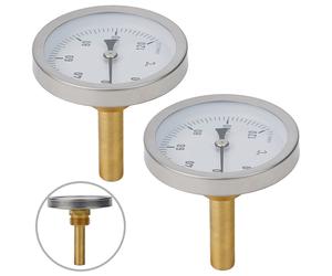 Coppia Termometri Bimetallici per Misurazione Temperatura in Grigliate e Riscald