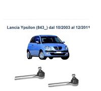 COPPIA TESTINA STERZO LANCIA YPSILON (843) DAL 10/2003 AL 12/2011