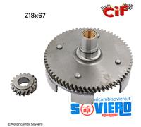 Coppia trasmissione campana frizione Vespa 50 R Special PK 50 XL Z 18-67