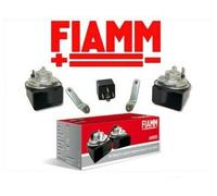 COPPIA TROMBE CLACSON FIAMM AM80SX 12V AUTO MOTO CAMION + RELE' + STAFFE
