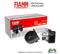 COPPIA TROMBE CLACSON FIAMM AM80SX 12V per AUTO MOTO CAMION + RELE' + STAFFE