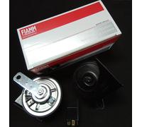 COPPIA TROMBE CLACSON FIAMM AM80SX 12V AUTO ORIGINALI FIAMM 932306Z RELE' STAFFA