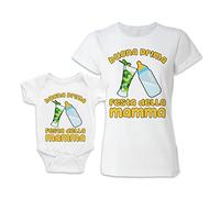 Coppia Tshirt - Body Neonato - Mamma Figlia - Figlio- Mojito - Aperitivo - La mia Prima Festa della Mamma - Maschietto - Femminuccia - Idea Regalo