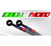 COPPIA TUBI FRENO ANTERIORE RACING Honda TRANSALP 650 2000 2001 2002 2003 2004