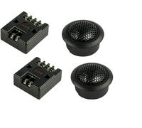 Coppia tweeter AUDIO SYSTEM CARBON 24T 24mm con cassa e crossover