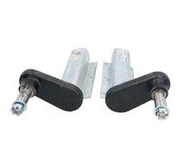 Coppia unità di sospensione rimorchio zincate 350 kg asse stub 6 fori di mont...