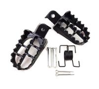 Coppia Universale CNC Metallo Off-Road Moto Pedane Pedali Poggiapiedi W/ Molla
