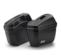 COPPIA VALIGIE BAULETTI LATERALI NERE E22N GIVI MONOKEY 22 LT UNIVERSALE MOTO