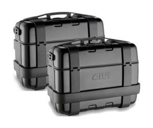 Coppia Valigie Laterali Givi TRK46BPACK2 Trekker Monokey 46 Litri Nero