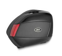 V35N - Coppia Valigie Laterali Givi V35 NeroCatadiottri Rossi 35lt
