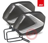 COPPIA VALIGIE LATERALI GIVI V37NT + TELAIO PLX4117 KAWASAKI Z 650 2017-2021