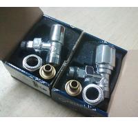 COPPIA VALVOLA E DETENTORE CROMATA 1/2" X 16 MULTISTRATO ARTECLIMA 11012LS