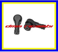 Coppia valvole ruote MOTO 90° gradi 11,3 mm. alluminio per Pneumatici Tubeless