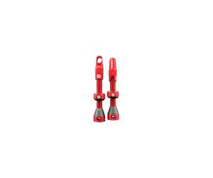 Coppia Valvole Sendhit Tubeless Compatibili Inserti Copertoni - 44 Mm, Rosso