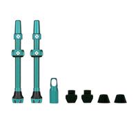 coppia valvole tubeless 60mm v2 compatibile con inserti turchese MU02VAL03250000