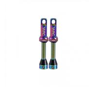 Coppia Valvole Tubeless Alluminio 44mm Oil Slick Presta Per Inserti