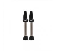 Coppia Valvole Tubeless Bici 40mm Ottone Coniche Smontabili