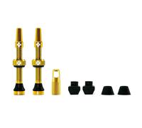 coppia valvole tubeless v2 mousse ready in alluminio presta 44mm oro MU02VAL03BR