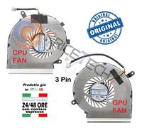 Coppia Ventole FAN CPU+GPU 3 PIN compatibile per modello PAAD06015SL-N285