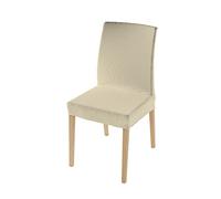 Coppia Vestisedia con Schienale Leslie - n. 2 Fodere Sedie Elasticizzate - Taglia Unica, Panna