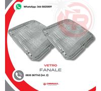 Coppia Vetro Faro Trattore Cristallo Per Fanale Quadrato 05.160 COBO ORIGINALI