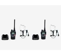 COPPIA WALKIE MIDLAND G9 PRO + CUFFIA FBI TRASPARENTE CON VOX FINO A 30KM