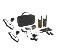 Coppia Walkie Motorola T82 + Caricatore + Cuffie + Custodia + Microfoni a Mano
