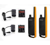 Coppia Walkie Talkie Motorola TLKR T82 + Caricabatterie + Batterie Resistenti...