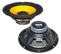 COPPIA WOOFER 20 CM 4 Ohm 150W X 2 DIAMETRO 8" 21 CM PER AUTO O CASSE